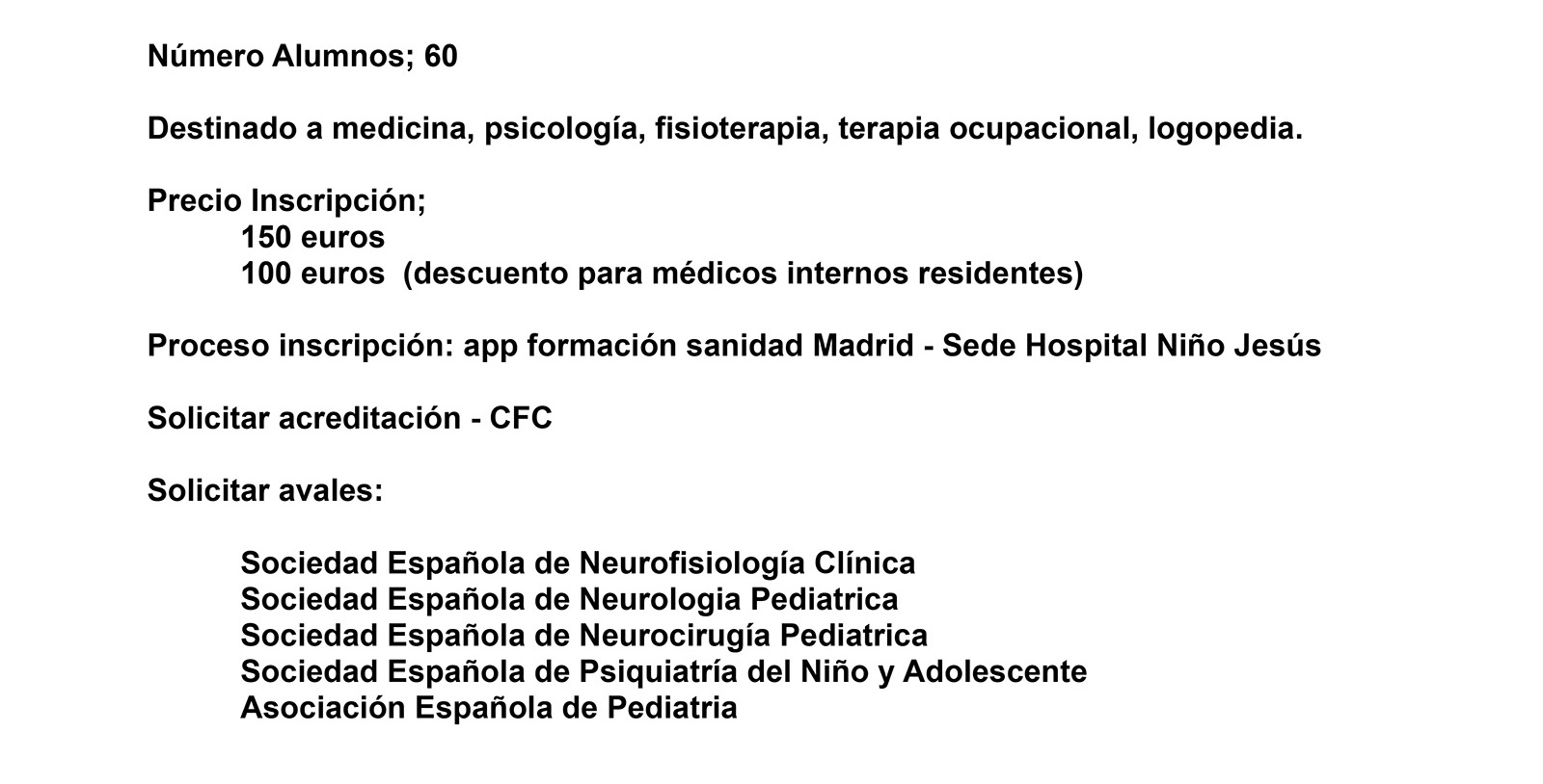 Oferta de Empleo : Médico especialista en Neurocirugía